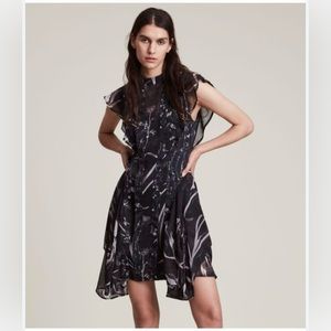 All Saints Flyer Rutland Dress; US size: 0 / UK size: 4